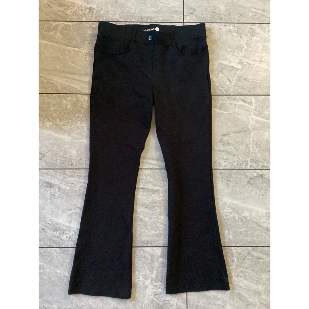 Betabrand Dress Pant Yoga Pants Black Bootcut XL W1682-BLK